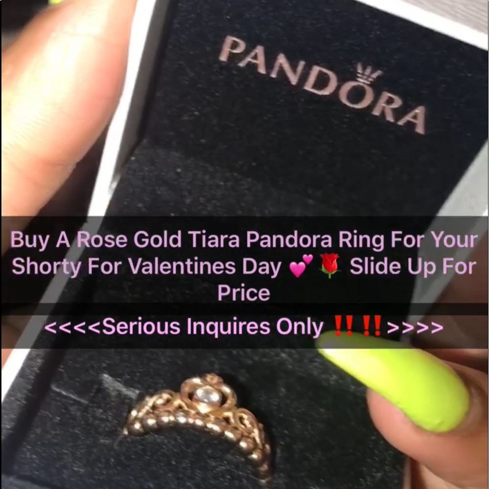 Rose Gold Pandora Tiara Ring
